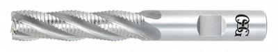 OSG Roughing End Mill: Cobalt, 6 Flute, Fine Pitch, 1-1/2" Mill Dia, 2" LOC - General Purpose Cobalt Roughing End Mills