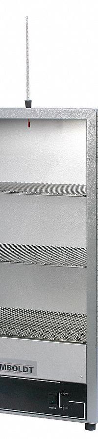 HUMBOLDT Laboratory Oven Convection: Gravity, 3 cu ft Capacity, 232°C Max Temp, 1,600 W Watt, Dial (MPN 5DNX8). Key specifications — Voltage: 115V AC; Brand: HUMBOLDT; Temperature Accuracy Tolerance: +/-1%; Temperature Uniformity: +/-6°C @ 300°C.
