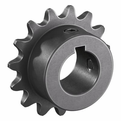 TSUBAKI Single Strand Sprocket: 35, For 3/8 in Chain Pitch, 3/4 in Bore Dia, 15 Teeth - Size 35 Fixed-Bore Roller Chain Sprockets