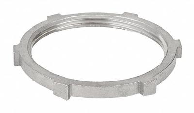 CALBRITE LockNut for Threaded RMC/IMC: 2 1/2 in Trade Size, 316 Stainless Steel - Locknuts for Threaded Conduit (RMC/IMC)