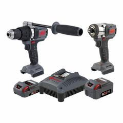 INGERSOLL RAND Tool Combination Kit: 2 Tools, Hammer Drill/Impact Driver, 20 V DC Volt, IQV20™ (MPN IQV20-2DW). Key specifications — attr1176460: Impact Driver.