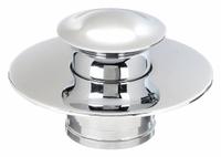 DANCO Cover: Metal, Chrome, 3 in Overall Dia, 2 1/2 in Overall Ht, Snap-In (MPN 9D00010528). Key specifications — Color: Silver; Includes: (2) Various Size O-Rings; Connection Type: Snap-In; Material: Metal.