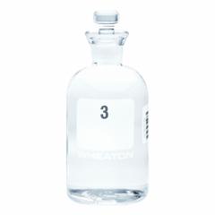 WHEATON BOD Bottle: 300 mL, Robotic Stopper, 165 mm, Colorless, Closure Included, Narrow Mouth Size (MPN 227497-12). Key specifications — Closure Type: Robotic Stopper; Mouth Size: Narrow; Brand: WHEATON; Body Color: Colorless.