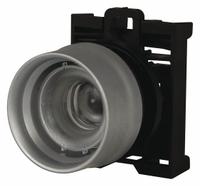 EATON Flush Push Button: 22 mm Mounting Size, Non-Metallic, Momentary (MPN M22-DGL-X). Key specifications — Brand: EATON; Action: Momentary; Series: M22; Push Button Material Type: Non-Metallic.