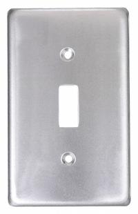 HUBBELL KILLARK Weatherproof Cover: Copper-Free Aluminum, FD/FS, Toggle Switches, 1 Gangs, 3R, Gray (MPN 1FT). Key specifications — Brand: HUBBELL KILLARK; Color: Gray; Compatible with Product Type: Toggle Switches; Compatible with Series: FD; Mounting Orientation: Vertical.