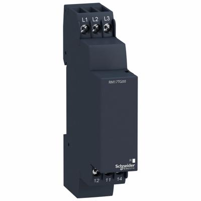 SCHNEIDER Relay: DIN-Rail Mounted, 5 A Current Rating, 183 to 528V AC - DIN-Rail Mounted Relays