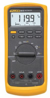 FLUKE Digital Multimeter: Avg, CAT III 1000V/CAT IV 600V, 1,000 V Max AC Volt Measurement (MPN FLUKE-83-5/CWG). Key specifications — Instrument Counts: 6,000; Brand: FLUKE; Calibration Certificate Included: Included.