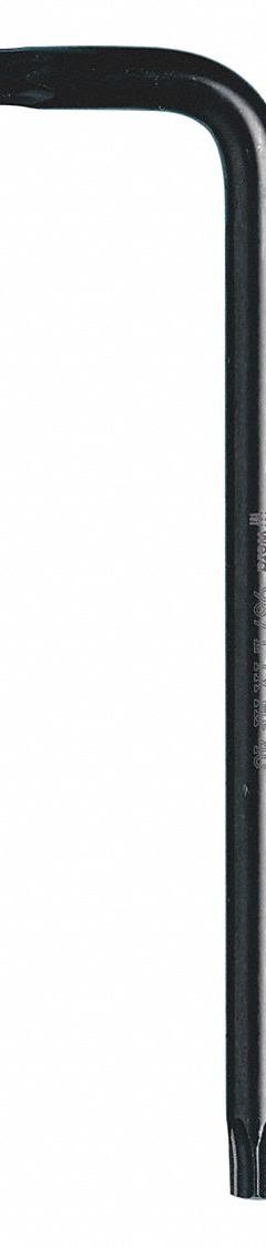 WERA Torx Key: 2 Tips, Torx, Std End, T27 Tip Size, Short, Alloy Steel, Black Oxide, L-Handle (MPN 05024166001). Key specifications — attr1205415: WERA; attr1205419: Black Oxide.