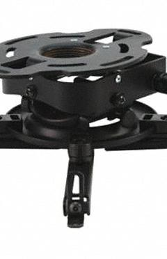 PEERLESS Projector Mount: Max. 50 lb, Fixed, 15° Down, 15° Up, Powder Coated, Black, For Projectors (MPN PRGS-UNV). Key specifications — Manufacturer Part Number: PRGS-UNV; Finish: Powder Coated; Includes: (6) Outlet Surge Protector with 15 Ft Cord; Includes Mounting Hardware: Yes; Material: Steel; Brand: PEERLESS; Color: Black.