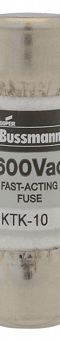 BUSSMANN Fuse: KTK Series, Midget, Fast-Acting, 35 A, 600 V AC, 13/32 in x 1 1/2 in, Non-Indicating (MPN KTK-35). Key specifications — attr1287209: KTK; attr211192: BUSSMANN.