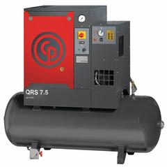 CHICAGO PNEUMATIC Rotary Screw Air Compressor w/Air Dryer: Horizontal, 7 1/2 hp, 21.2 cfm (MPN 4152054785). Key specifications — attr48606: Three; attr48593: 460V AC; attr48578: CHICAGO PNEUMATIC; attr110305: Included.