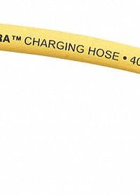 JB INDUSTRIES Hose: 5 ft Lg, 45° Angle, Yellow, Rubber/Kevlar®, Single Hose, Anti-Blowback Valve (MPN CLS-60Y). Key specifications — Brand: JB INDUSTRIES; Includes Valve: Yes.