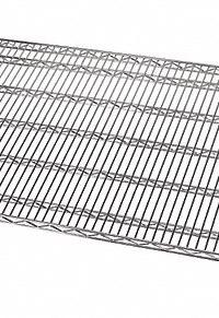 QUANTUM Wire Shelf: 60 in x 24 in, 1 Shelves, Quick-Adjust, 1,000 lb Load Capacity, Dry, Silver (MPN 2460CHD). Key specifications — Recommended Environment: Dry; Material: Steel; Brand: QUANTUM; Color: Silver; Finish: Chrome.