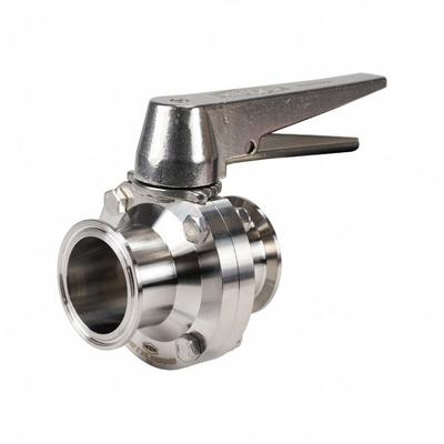 DIXON Butterfly Valve: 3 in Pipe Size, Clamp, 110 psi Max. Pressure (CWP), 316L Stainless Steel - 3-A Certified Stainless Steel Butterfly Valves