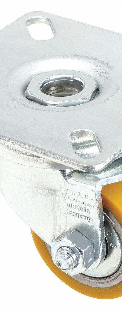APPROVED VENDOR Plate Caster: Swivel - Low-Profile Light- & Medium-Duty Plate Casters