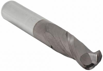 APPROVED VENDOR Ball End Mill: Carbide, TiCN Coated, 2 Flute, 5/32" Mill Dia, 3/4" LOC - General Purpose Carbide Ball End Mills