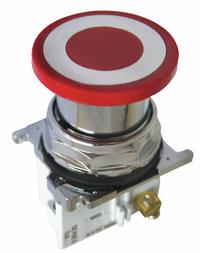 EATON Emergency Stop Push Button: Non-Illuminated, Mushroom Head Profile, Metallic, 30 mm, 2NC (MPN 10250T4B62-3X). Key specifications — Brand: EATON; Action: Momentary/Maintained/Momentary; Series: 10250T; Push Button Material Type: Metallic.