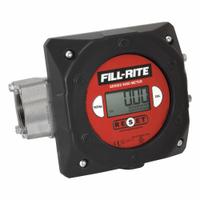 FILL-RITE Mechanical Flowmeter: Digital Fuel Transfer Meter, Aluminum, 1 1/2 in FNPT, FNPT, Digital (MPN 900CD1.5). Key specifications — Display Type: Digital; Brand: FILL-RITE; O-Ring Material: Buna-N; Accuracy: +/-1.25%; Seal Material: Viton; Output Type: Standard Frequency Pulse; Unit Of Measure: Liters.