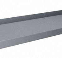 TENNSCO Lower Shelf: 48 in Overall Wd, 14 in Overall Dp, Gray, Steel, Includes Mounting Hardware (MPN S-48). Key specifications — Includes Mounting Hardware: Yes; Color: Gray.