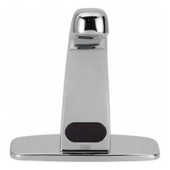 ZURN Sensor Faucet: AquaSense®, Brass, Chrome Finish, Single-Post, Hydropower, 0.5 gpm Flow Rate (MPN Z6913-XL-CP4-HYD-MV). Key specifications — Brand: ZURN; Includes: 4 in Cover Plate; Series: AquaSense®.
