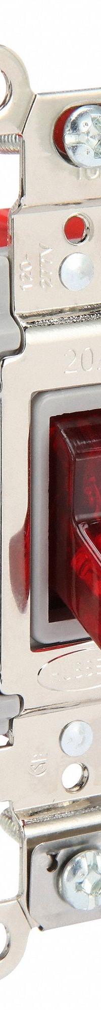 HUBBELL Wall Switch: Toggle Switch, 3-Way, Maintained, Red, 120/277V AC, 20 A (MPN HBL1223PL). Key specifications — Illuminated: No; Voltage Rating: 120/277V AC.