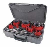 MORSE Hole Saw Kit: 25 Pieces, 1 15/16 in Max. Cutting Dp, Bi-Metal, 5/6 Teeth per Inch (MPN MHS23M). Key specifications — attr1098178: 5/6; attr1098172: MORSE.