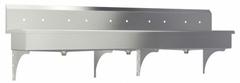 SANI-LAV Wash Station: 5 Stations, 8 in Bowl Dp, 97 in Bowl Lg, 16 1/2 in Bowl Wd, 10 Faucet Holes (MPN 510W8). Key specifications — Includes Side Splash: Side Splash Not Included; Series: Stainless Steel Wash-Station; Brand: SANI-LAV.