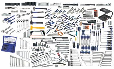 WILLIAMS Master Tool Set: 604 Total Pcs, Metric/SAE - Tool Only Sets
