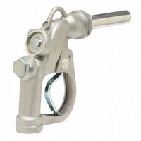 HUSKY Drum Pump Nozzle: Auto, No Meter Included, 90 gpm Max. Flow Rate, Pressure Activated, Aluminum (MPN 875038N). Key specifications — Nozzle Body Material: Aluminum; Brand: HUSKY; Spout Material: Aluminum; Nozzle Extension Type: Rigid.