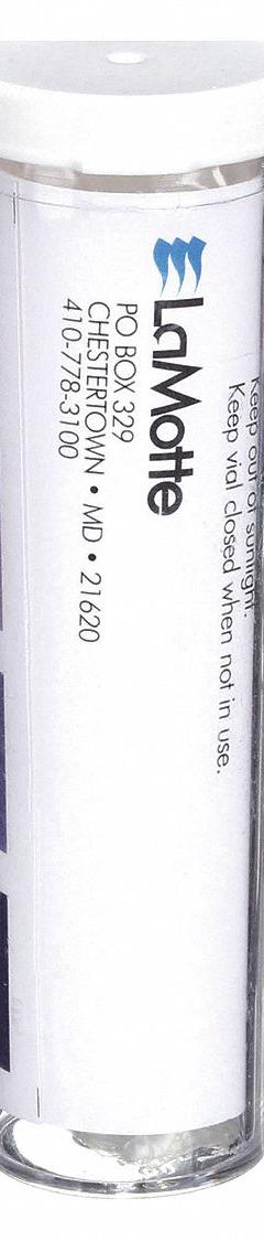 LAMOTTE Test Strips: Iodine, 12 to 100 ppm Iodine, Paper, 200 Tests, 3 in Overall Lg, Iodine (MPN 2948-BJ). Key specifications — Test Form: Paper; Brand: LAMOTTE; Parameter Measurements Included: 12 to 100 ppm Iodine.