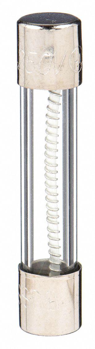 BUSSMANN Fuse: MDL Series, Time-Delay, 1 A, 250 V AC - Time-Delay Cylindrical Fuses
