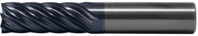 CLEVELAND Square End Mill: Carbide, AP/MAX Coated, 7 Flute, 3/4" Mill Dia, 3" LOC - Fast-Cutting Carbide Square End Mills for Stainless Steel & Super Alloys