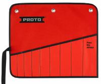 PROTO Wrench Roll: Red, 10 in Overall Lg, Canvas, Hand Tools (MPN JSCV9SP). Key specifications — attr1125348: Canvas; attr1125326: Tie Strap; attr1125346: PROTO; attr1125347: Red; attr1136588: Hand Tools.