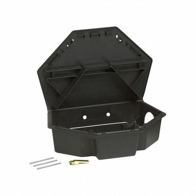 TOMCAT Tamper Resistant Rodent Station: Box Trap, Box, 16 oz Container Size - Rodent Bait Stations