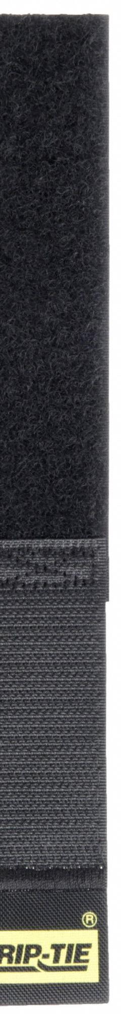 RIP-TIE Hook-and-Loop Cable Tie: 6 in Lg, 1.50 in, 1 in Wd, Nylon, Black, 10 PK (MPN H-06-010-BK). Key specifications — Material: Nylon; Color: Black; Max. Bundle Dia.: 1.50 in.