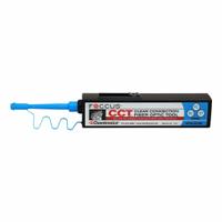 CHEMTRONICS Fiber Connector Cleaner: One-Push, 800 Cleaning Cycles, FC/SC/ST, Fixed Tip, Straight (MPN CCT-250). Key specifications — attr424275: CCT-250; attr511296: Cleans SC, LC or MPO Connectors; attr511308: ST; attr511318: Uses Combination Cleaning™ Process for First Time Cleaning, Every Time; attr511327: FOCCUS™ MX Precision Cleaning Pen; attr511335: Straight; attr511368: One-Push; attr511372: FOCCUS CCT Clear Connection Tool.