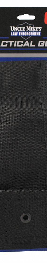 UNCLE MIKE'S Magazine Pouch: Black, Nylon, 2 in x 5 in, Hook-and-Loop Closure (MPN 7702460). Key specifications — attr188437: Black; attr188438: Nylon; attr188431: Magazine Pouch.