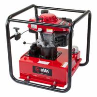 BVA HYDRAULICS Gas Powered Hydraulic Power Unit: 3 gpm, 10,000 psi Max. Pressure, 5.5 hp Engine Size (MPN PG70M3L05). Key specifications — attr98856: BVA HYDRAULICS; attr122185: 3 gpm; attr96434: Honda; attr1398853: Single Acting; attr96420: 5.5 hp.