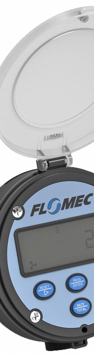 FLOMEC Electronic Flowmeter: Oval Gear Flow Meter - Oval Gear Totalizers