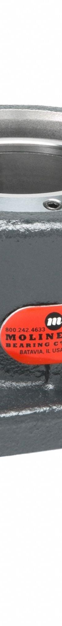 MOLINE BEARING 4 Bolt Flange Bearing: Spherical Roller, 2 11/16 in Bore, Cast Iron, 7 3/4 in Lg (MPN 29611211). Key specifications — Bore Type: Cylindrical; Brand: MOLINE BEARING; Lubricant Material: LC-2 Lithium Complex Grease; Mounting Bolt Size: 3/4 in; Split Housing: Not Split; System of Measurement: Inch.