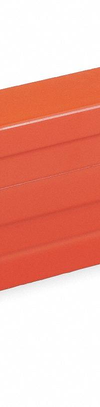 STEEL KING Beam: Step Beam, Teardrop, 96 in x 3 in x 3 in, Roll Formed, 4,000 lb Capacity, Orange (MPN SBRUM350096P). Key specifications — Brand: STEEL KING; Pallet Rack Connection Type: Teardrop; Color: Orange.