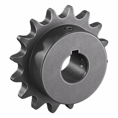 TSUBAKI Single Strand Sprocket: 41, For 1/2 in Chain Pitch, 3/4 in Bore Dia, 16 Teeth - Size 41 Fixed-Bore Roller Chain Sprockets