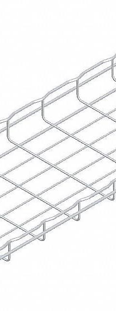 CABLOFIL Wire Mesh Cable Tray: 12 in Wd, 2 in Ht, 10 ft Lg, 47 lb, Steel, Zinc Plated (MPN CF54/300EZ). Key specifications — Material: Steel; Manufacturer Part Number: CF54/300EZ; Brand: CABLOFIL; Finish: Zinc Plated; Item [MERCH]: Wire Mesh Cable Tray.