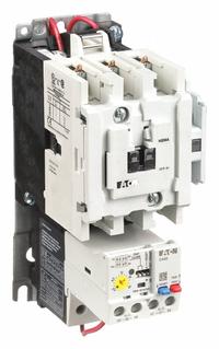 EATON NEMA Magnetic Motor Starter: Non-Reversing, 3 Poles, NEMA Size 1, 27 A, 120V AC Coil (MPN AN19DN0A5E045). Key specifications — Brand: EATON; Auxiliary Contact Form: 1NO; Coil Voltage: 110/120V AC; Phase: Three; Operator: None; Operator Controls: None; Auxiliary Contacts Included: 1NO; Signaling Features: Pilot Light.