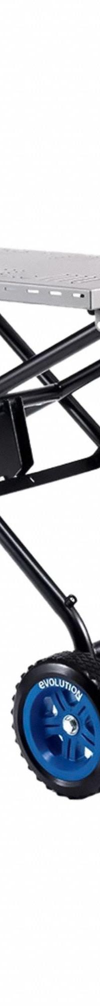 EVOLUTION Chop Saw Stand: Mfr Part # 133-0001. Key specifications — attr1067798: EVOLUTION; attr1067803: R355CPS Multi - Material Cutting Chop Saw; attr1067797: 133-0001; attr1086100: Mitering Chop Saw Stand.
