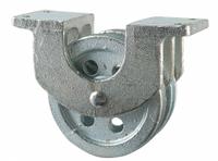 PEERLESS Pulley Block: Double Pulley Block, Mounted, Upright Mount, Lifting/Pulling, Bolt-On, Sleeve (MPN 3-110-26-86-). Key specifications — Operation: Pulling; Brand: PEERLESS; Housing Material: Steel; Sheave Material: Steel.