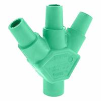 3-Fer: Male-Female-Female-Female, Green, 600V AC, 400 A, Series 16 (MPN 16A23-UG). Key specifications — Brand: LEVITON; Gender Configuration: Male-Female-Female-Female.