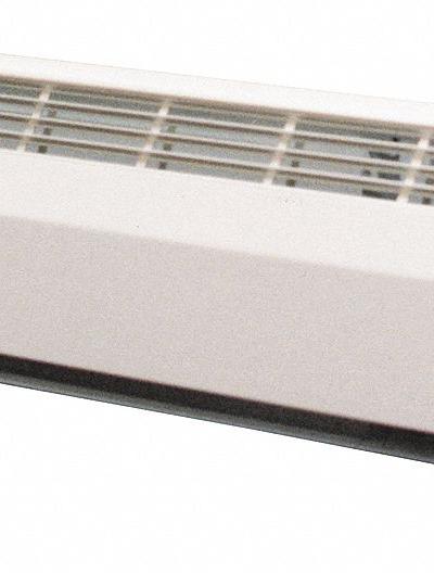 CLASSIC Hydronic Baseboard Heater: Hydronic Baseboard Heater, 3 ft Lg, White, Aluminum - Assembled Hydronic Baseboard Heaters