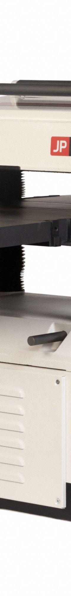 JET Corded Planer: 230V, Single-Phase, 20 A, 5 hp, 20 in Max. Wd, 8 in Max. Ht, 5,000 RPM, 16/20 fpm (MPN JWP-208HH-BLK). Key specifications — attr217217: Single-Phase; attr217193: 16/20 fpm; attr217226: 230V AC; attr217178: JET.