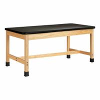 Plain Apron Table: 30 in Overall Wd, 42 in Overall Ht, 4 1/2 ft Overall Lg, Laminate, Black, Wood (MPN P780LBBK30L). Key specifications — Brand: DIVERSIFIED SPACES; Countertop Material: Laminate.